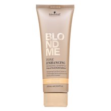 Schwarzkopf Professional BlondMe Tone Enhancing Bonding Shampoo Warm Blondes bezsulfátový šampon pro oživení teplých blond odstínů vlasů 250 ml