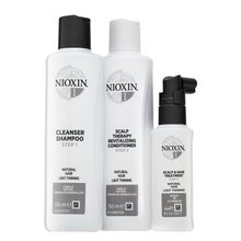 Nioxin System 1 Trial Kit zestaw do włosów przerzedzających się 150 ml + 150 ml + 50 ml