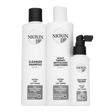 Nioxin System 1 Loyalty Kit Kit Para el adelgazamiento del cabello 300 ml + 300 ml + 100 ml