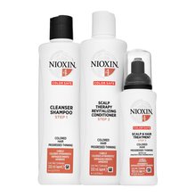 Nioxin System 4 Loyalty Kit sada proti vypadávaniu farbených vlasov 300 ml + 300 ml + 100 ml