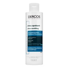 Vichy Dercos Ultra Soothing Sulfate-Free Shampoo Normal To Oily Hair szulfátmentes sampon zsíros fejbőrre 200 ml