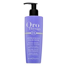 Fanola Oro Therapy Colouring Mask Antigiallo vyživující maska pro oživení barvy 250 ml