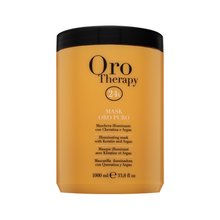 Fanola Oro Therapy Oro Puro Illuminating Mask Mascarilla capilar nutritiva Para el brillo del cabello 1000 ml
