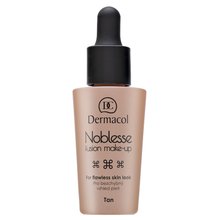 Dermacol Noblesse Fusion Make-Up 04 Tan maquillaje líquido para piel unificada y sensible 25 ml