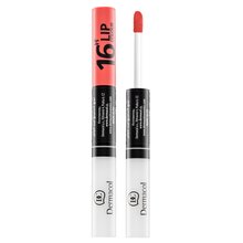 Dermacol 16H Lip Colour N. 01 zweiphasige, langanhaltende Farbe und Gloss für die Lippen 7,1 ml