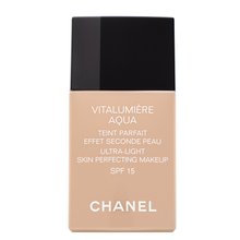 Chanel Vitalumiere Aqua UltraLight Skin Perfecting Makeup 70 Beige maquillaje para piel unificada y sensible 30 ml