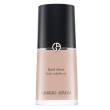 Armani (Giorgio Armani) Fluid Sheer tónující a hydratační emulze pro sjednocenou a rozjasněnou pleť 2 Shimmering Beige 30 ml