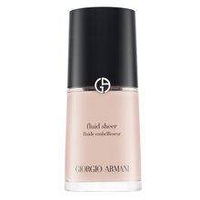 Armani (Giorgio Armani) Fluid Sheer tónující a hydratační emulze pro sjednocenou a rozjasněnou pleť 7 Shimmering Rose 30 ml