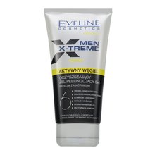 Eveline Men X-treme Cleansing Gel Scrub Peeling with Active Charcoal multifunkčný čistiaci gél a peeling pre problematickú pleť 150 ml