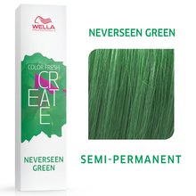 Wella Professionals Color Fresh Create Semi-Permanent Color profesionální semi-permanentní barva na vlasy Neverseen Green 60 ml