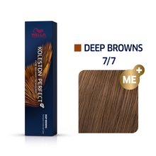 Wella Professionals Koleston Perfect Me+ Deep Browns profesionální permanentní barva na vlasy 7/7 60 ml
