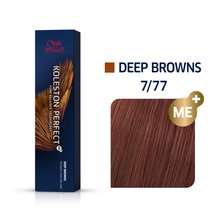 Wella Professionals Koleston Perfect Me+ Deep Browns professzionális permanens hajszín 7/77 60 ml