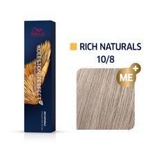 Wella Professionals Koleston Perfect Me+ Rich Naturals profesjonalna permanentna farba do włosów 10/8 60 ml