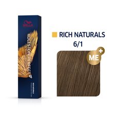 Wella Professionals Koleston Perfect Me+ Rich Naturals profesionálna permanentná farba na vlasy 6/1 60 ml
