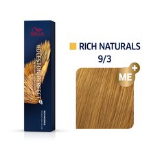 Wella Professionals Koleston Perfect Me+ Rich Naturals professionele permanente haarkleuring 9/3 60 ml