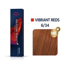 Wella Professionals Koleston Perfect Me+ Vibrant Reds profesionálna permanentná farba na vlasy 6/34 60 ml