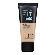 Maybelline Fit Me! Foundation Matte + Poreless 120 Classic Ivory maquillaje líquido con efecto mate 30 ml