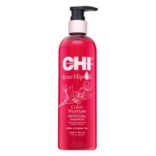 CHI Rose Hip Oil Color Nurture Protecting Shampoo ochranný šampón pre farbené vlasy 340 ml