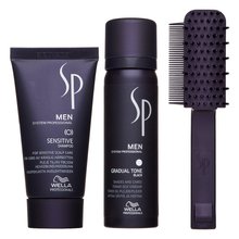 Wella Professionals SP Men Gradual Tone Black sada pro navrácení přirozené barvy vlasů DAMAGE BOX 60 ml