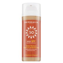 Dermacol Sun Tinted Water Resistant Fluid SPF50 лосион за слънце за изравняване тена на кожата 50 ml