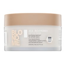 Schwarzkopf Professional BlondMe All Blondes Detox Mask mască pentru întărire pentru păr blond 200 ml