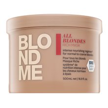 Schwarzkopf Professional BlondMe All Blondes Rich Mask pflegende Haarmaske für blondes Haar 500 ml