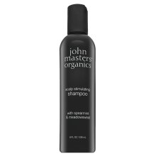 John Masters Organics Spearmint & Meadowsweet Scalp Stimulating Shampoo posilující šampon proti lupům pro normální až mastné vlasy 236 ml