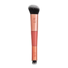 Real Techniques Dual Ended Bake + Set Brush pennello per cipria 2in1