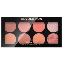 Makeup Revolution Ultra Blush Palette Hot Spice multifunkčná paleta 13 g