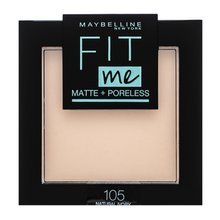 Maybelline Fit Me! Powder Matte + Poreless 105 Natural Ivory cipria con un effetto opaco 9 g