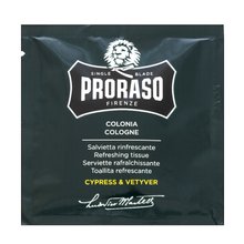 Proraso Cypress And Vetiver Refreshing Tissues 6 Pieces успокояващи почистващи кърпички за лице за чувствителна и суха кожа