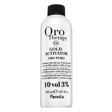 Fanola Oro Therapy 24k Gold Activator Oro Puro vyvíjecí emulze pro všechny typy vlasů 3% 10 Vol. 150 ml