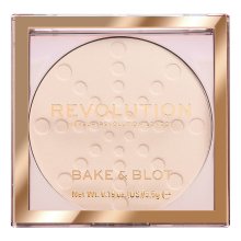 Makeup Revolution Bake & Blot Compact Powder - Translucent pudr pro sjednocenou a rozjasněnou pleť 5,5 g