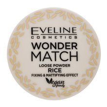 Eveline Wonder Match Loose Powder Rice púder az egységes és világosabb arcbőrre 6 g