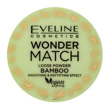 Eveline Wonder Match Loose Powder Bamboo cipria per l' unificazione della pelle e illuminazione 6 g