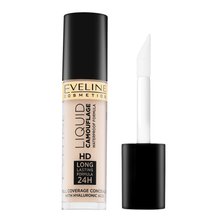 Eveline Liquid Camouflage HD Long Lasting 24H Concealer tekutý korektor pre zjednotenú a rozjasnenú pleť 01 5 ml