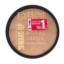 Eveline Make-Up Art Anti-Shine Complex Pressed Powder puder z ujednolicającą i rozjaśniającą skórę formułą 31 Transparent 14 g