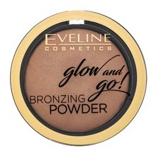 Eveline Glow And Go! Bronzing Powder bronzujúci púder pre zjednotenú a rozjasnenú pleť 02 Jamaica Bay 8,5 g