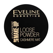 Eveline Loose Powder Cashmere Mat hedvábný pudr pro sjednocenou a rozjasněnou pleť 02 Beige 20 g