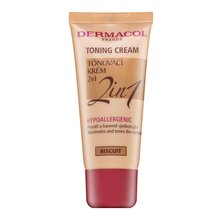 Dermacol Toning Cream 2in1 - Biscuit emulsione tonificante e idratante per unificare il tono della pelle 30 ml
