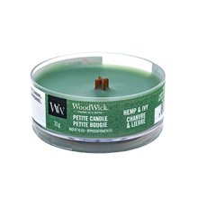 Woodwick Hemp & Ivy vela perfumada 31 g
