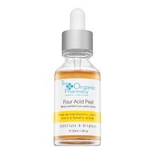 The Organic Pharmacy Four Acid Peel 5% Serum serum cu efect exfoliant pentru o piele mai luminoasa 30 ml