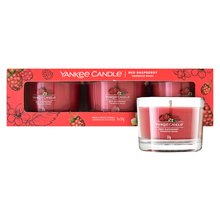 Yankee Candle Red Raspberry bougie votive 3 x 37 g