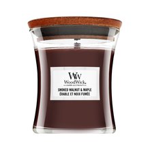 Woodwick Smoked Walnut & Maple lumânare parfumată 85 g