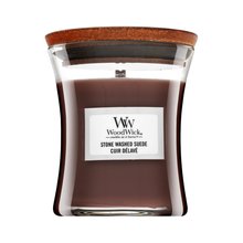 Woodwick Stone Washed Suede ароматна свещ 85 g