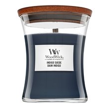 Woodwick Indigo Suede vela perfumada 275 g
