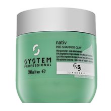 System Professional Nativ Pre-Shampoo Clay preludium pielęgnacyjne do wszystkich rodzajów włosów 200 ml