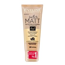 Eveline Satin Matt Mattifying & Covering Foundation 4in1 vloeibare make-up met matterend effect 103 Natural 30 ml