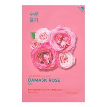 Holika Holika Pure Essence Mask Sheet Damask Rose Feuchtigkeitsspendende Tuchmaske für eine einheitliche und aufgehellte Gesichtshaut 23 g