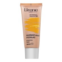 Lirene Brightening Fluid with Vitamin C 03 Beige fluidní make-up pro sjednocení barevného tónu pleti 30 ml